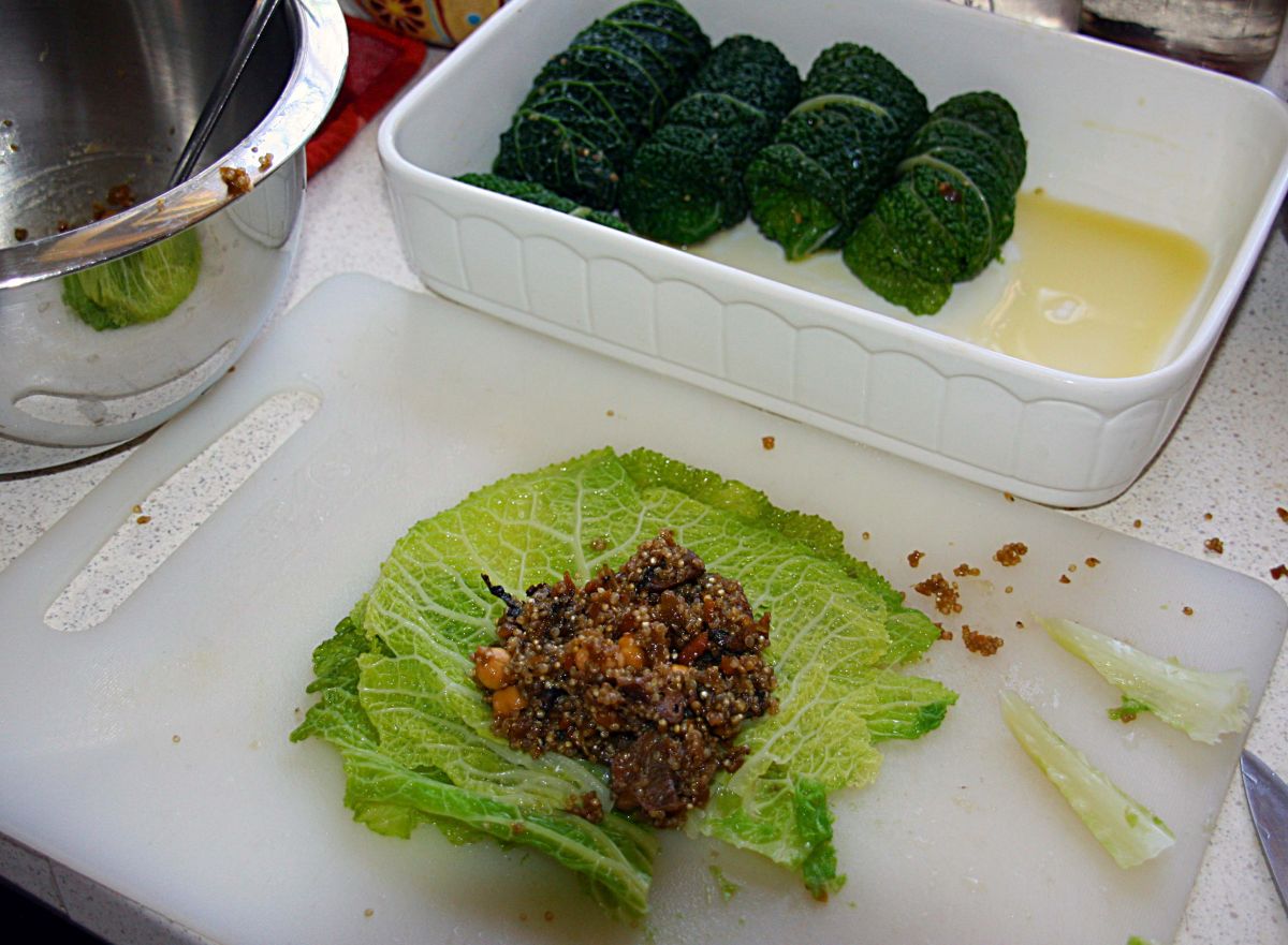 vegetarischeWirsingrouladenQuninoa